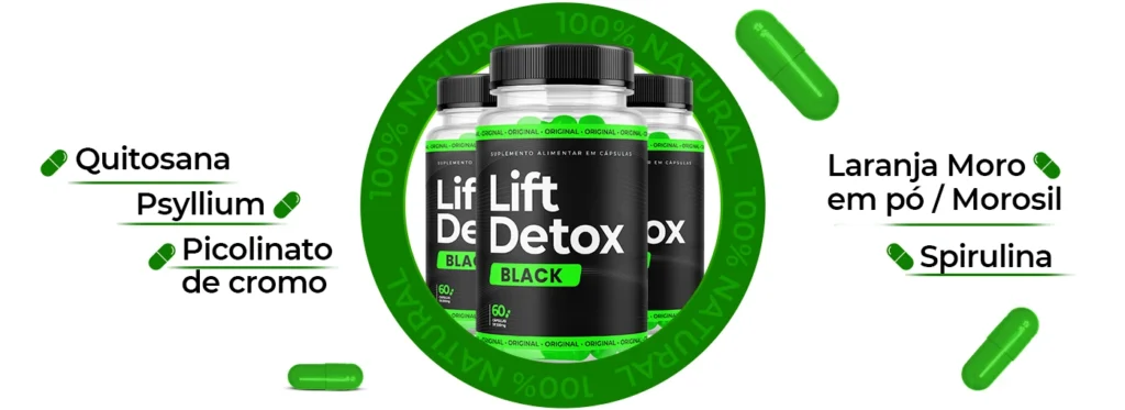 Lift Detox Black Com Até 60% de Desconto 3 Composicao Lift Black